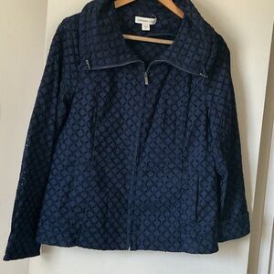 Cold Water Women's Textured Navy Blazer